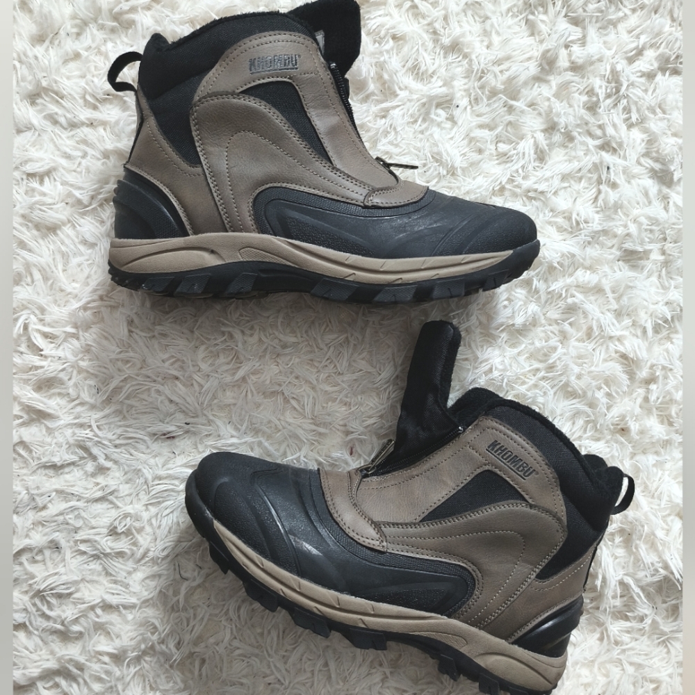 Khombu Men's All-Weather Winter Boots - Gray/Black - Size 10